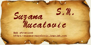 Suzana Mučalović vizit kartica